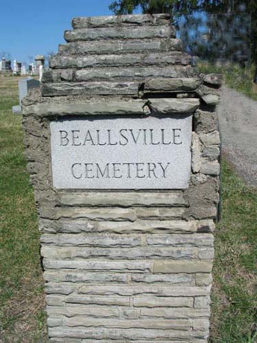 Beallsville Cemetery entrance